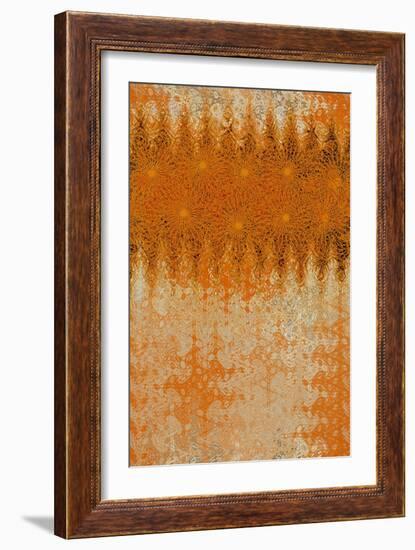 Golden Swirl-Ricki Mountain-Framed Art Print