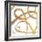 Golden Swirls Square II-Patricia Pinto-Framed Premium Giclee Print