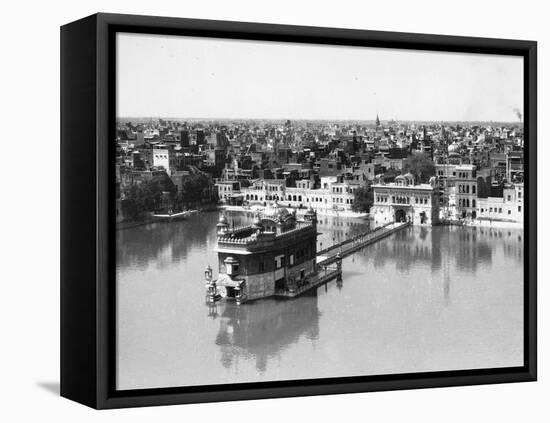 Golden Temple at Amritsar-null-Framed Premier Image Canvas