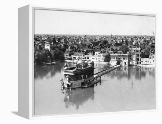 Golden Temple at Amritsar-null-Framed Premier Image Canvas