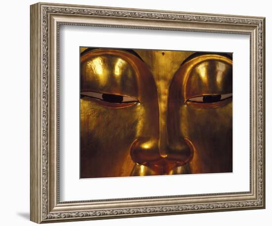 Golden Temple Buddha at Cemetary, Hong Kong-Michele Westmorland-Framed Photographic Print