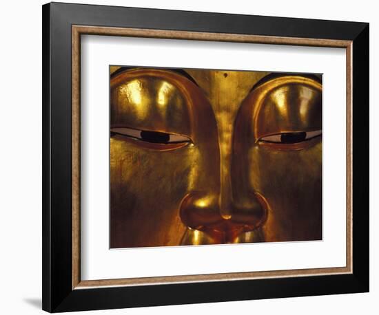 Golden Temple Buddha at Cemetary, Hong Kong-Michele Westmorland-Framed Photographic Print