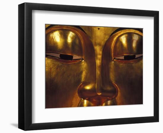 Golden Temple Buddha at Cemetary, Hong Kong-Michele Westmorland-Framed Photographic Print