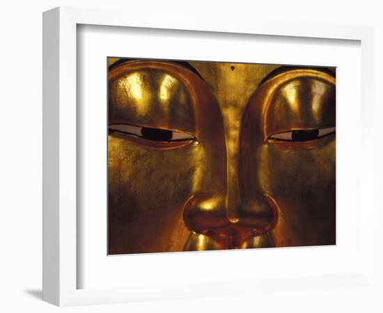 Golden Temple Buddha at Cemetary, Hong Kong-Michele Westmorland-Framed Photographic Print