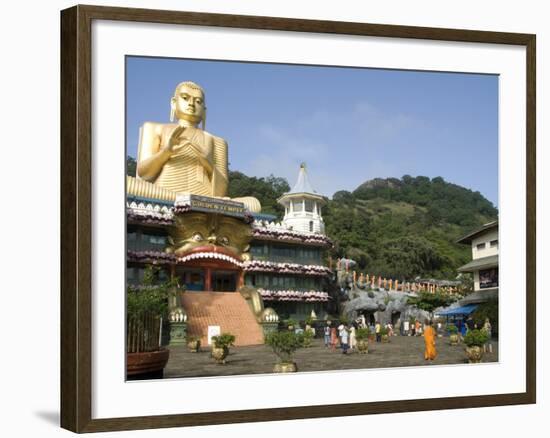 Golden Temple, With 30M High Statue of Buddha, Dambulla, Sri Lanka, Asia-null-Framed Photographic Print