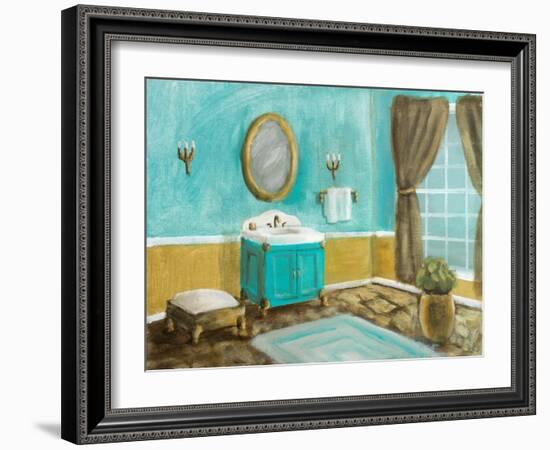 Golden Throne Room I-Walt Johnson-Framed Art Print