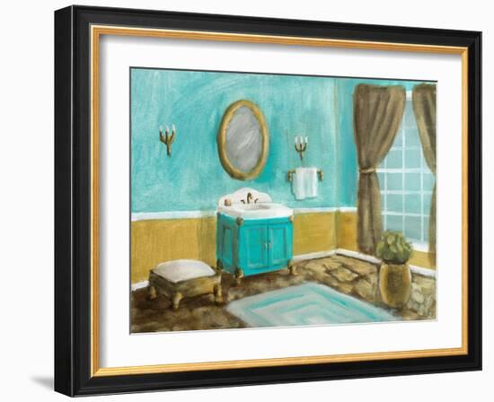 Golden Throne Room I-Walt Johnson-Framed Art Print