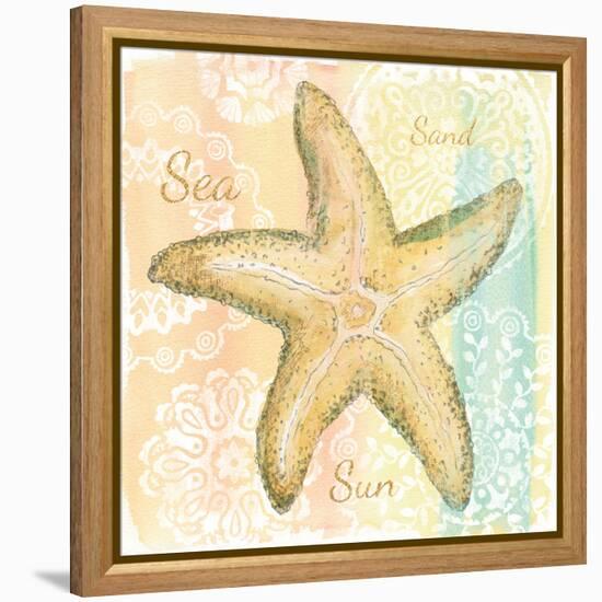 Golden Treasures Inspiration VI-Beth Grove-Framed Stretched Canvas