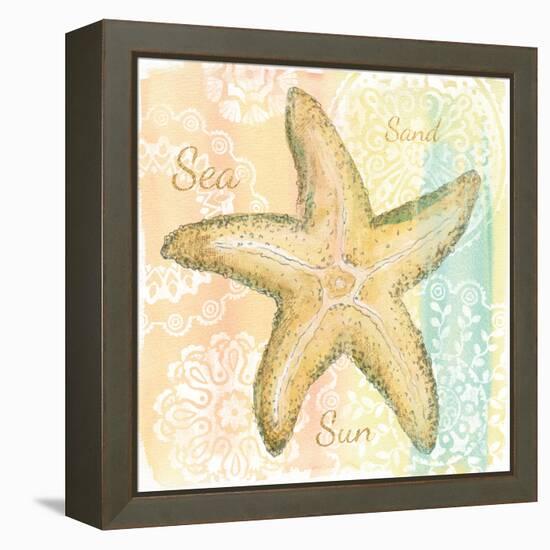 Golden Treasures Inspiration VI-Beth Grove-Framed Stretched Canvas