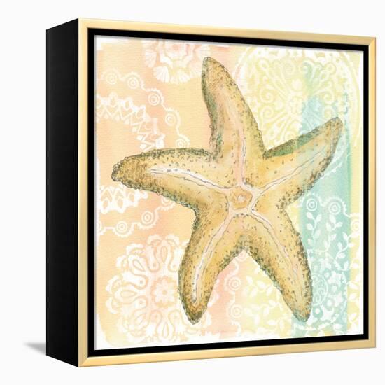 Golden Treasures VI-Beth Grove-Framed Stretched Canvas