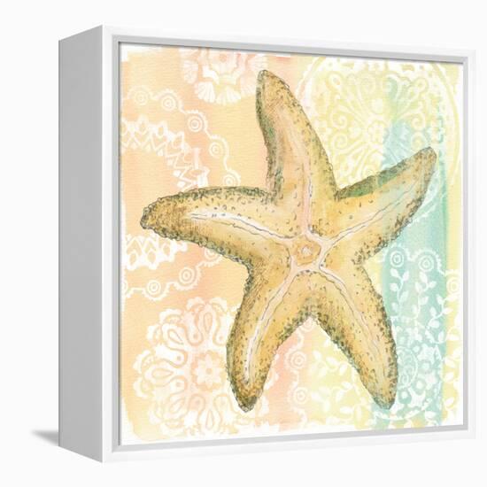 Golden Treasures VI-Beth Grove-Framed Stretched Canvas