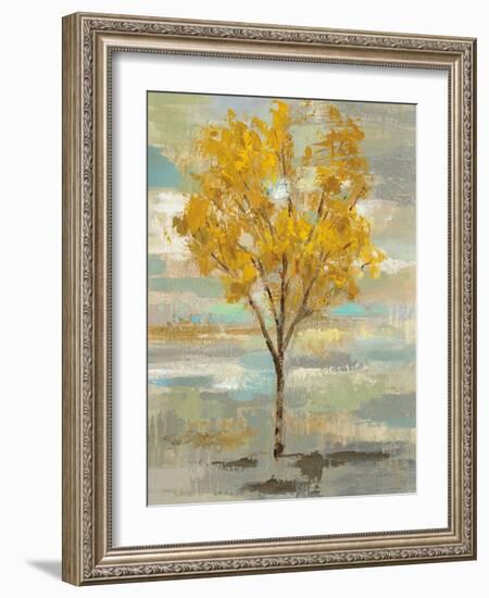 Golden Tree and Fog I-Silvia Vassileva-Framed Art Print