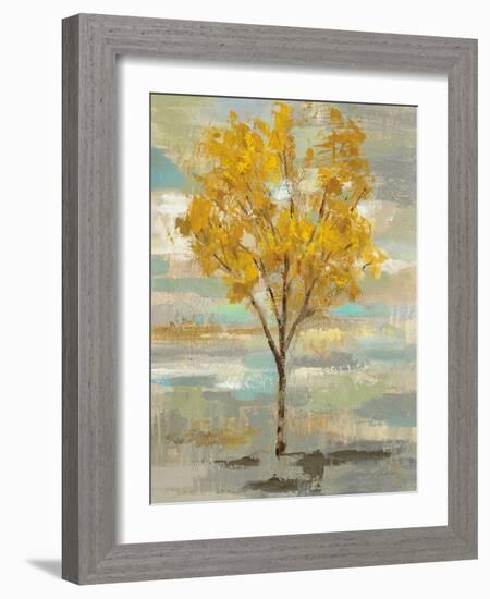 Golden Tree and Fog I-Silvia Vassileva-Framed Art Print