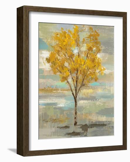 Golden Tree and Fog I-Silvia Vassileva-Framed Art Print