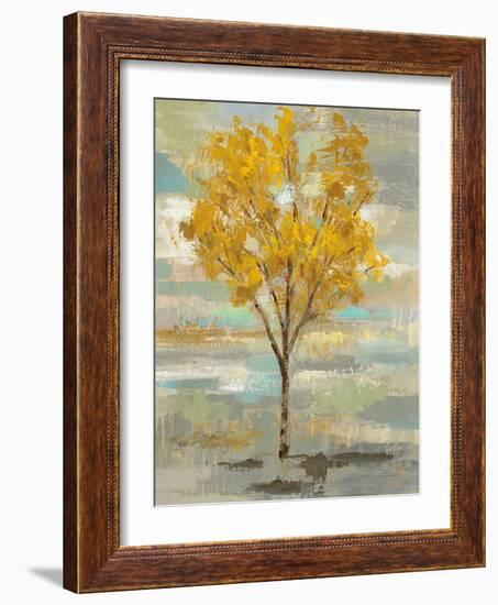Golden Tree and Fog I-Silvia Vassileva-Framed Art Print