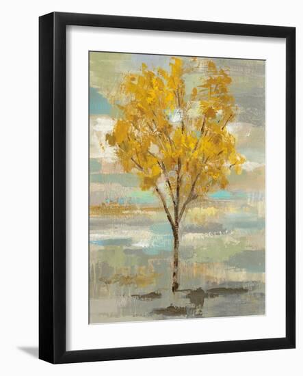 Golden Tree and Fog I-Silvia Vassileva-Framed Art Print