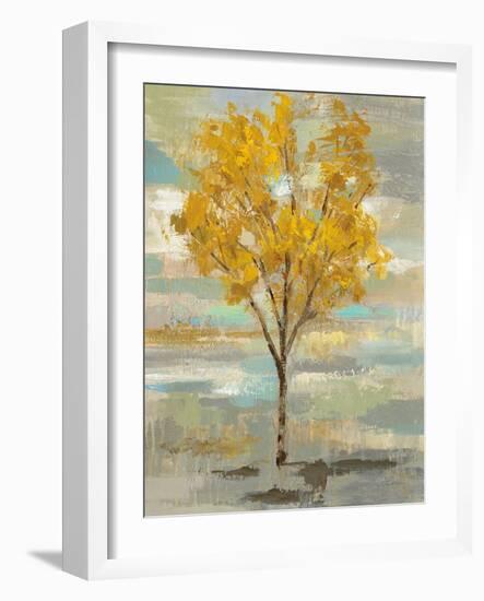 Golden Tree and Fog I-Silvia Vassileva-Framed Art Print