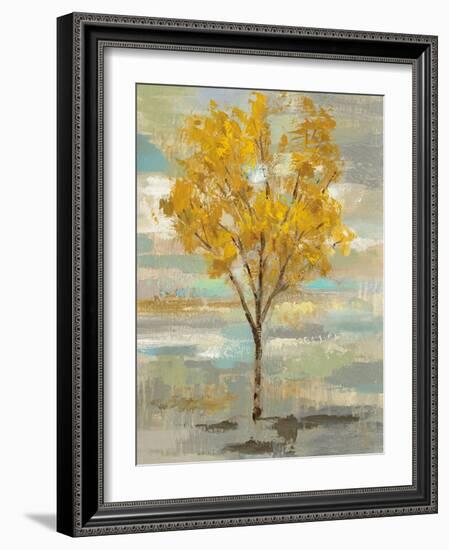 Golden Tree and Fog I-Silvia Vassileva-Framed Art Print