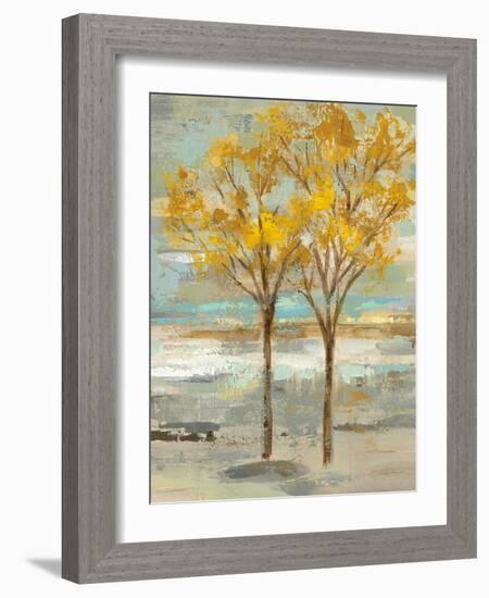 Golden Tree and Fog II-Silvia Vassileva-Framed Art Print