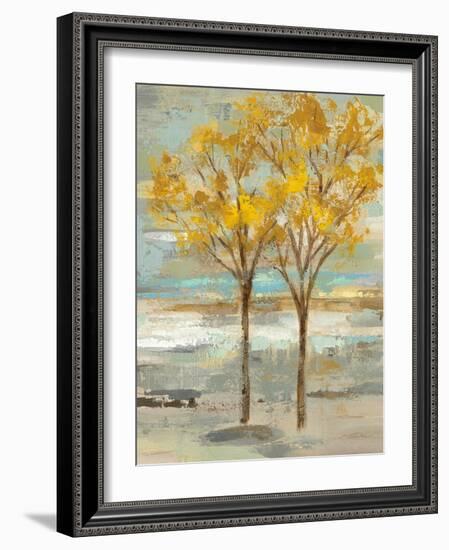 Golden Tree and Fog II-Silvia Vassileva-Framed Art Print