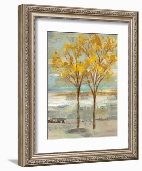 Golden Tree and Fog II-Silvia Vassileva-Framed Art Print