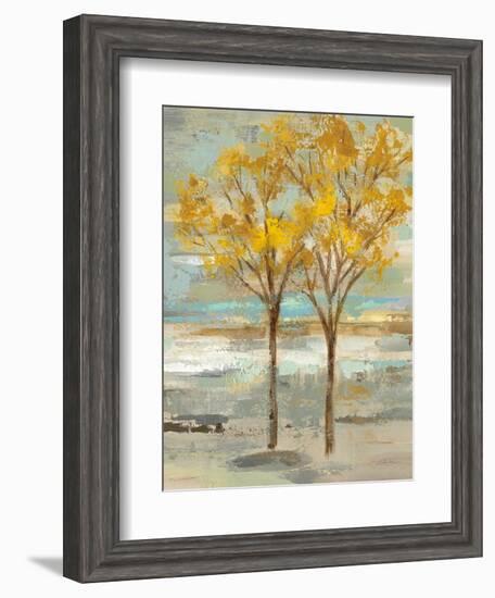 Golden Tree and Fog II-Silvia Vassileva-Framed Art Print