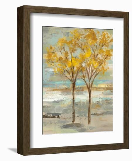 Golden Tree and Fog II-Silvia Vassileva-Framed Art Print