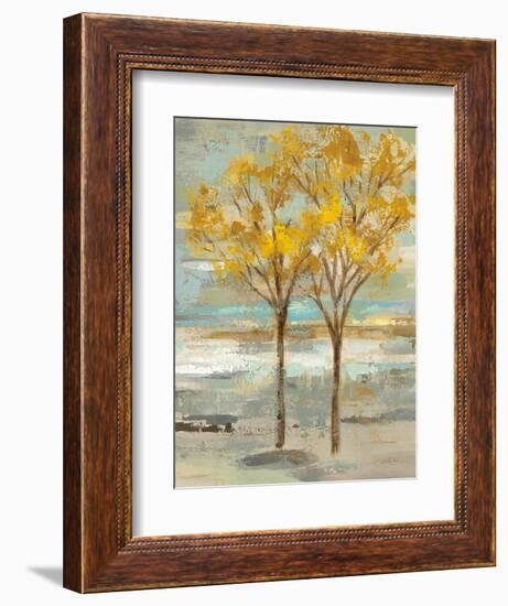 Golden Tree and Fog II-Silvia Vassileva-Framed Art Print