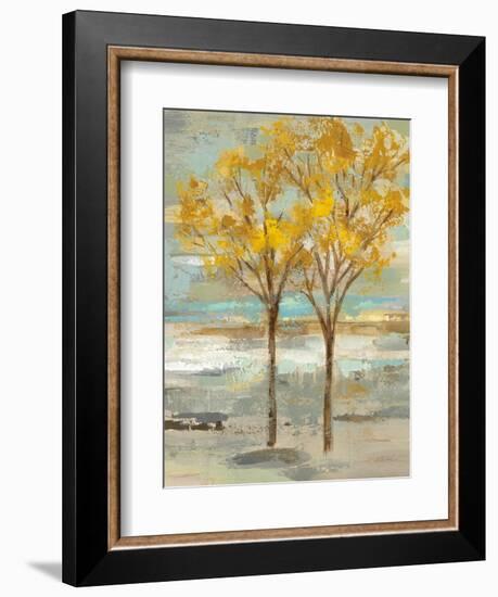 Golden Tree and Fog II-Silvia Vassileva-Framed Art Print