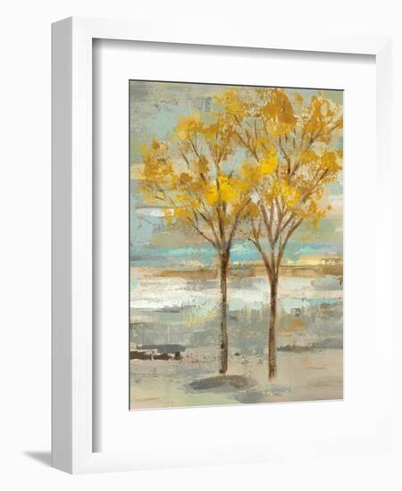 Golden Tree and Fog II-Silvia Vassileva-Framed Art Print