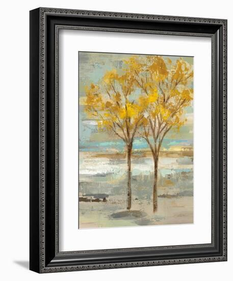 Golden Tree and Fog II-Silvia Vassileva-Framed Art Print