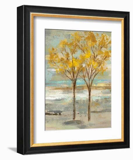 Golden Tree and Fog II-Silvia Vassileva-Framed Art Print