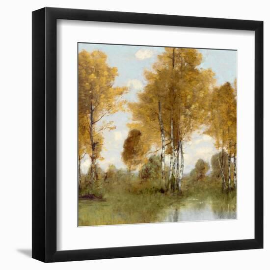 Golden Tree Pond III-Christy McKee-Framed Art Print