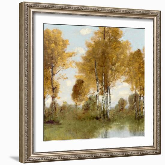 Golden Tree Pond III-Christy McKee-Framed Art Print