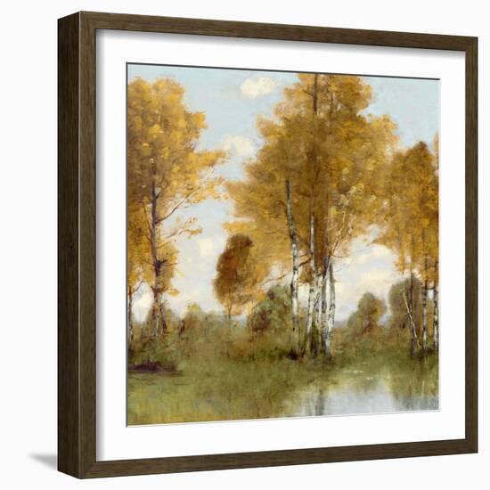 Golden Tree Pond III-Christy McKee-Framed Art Print