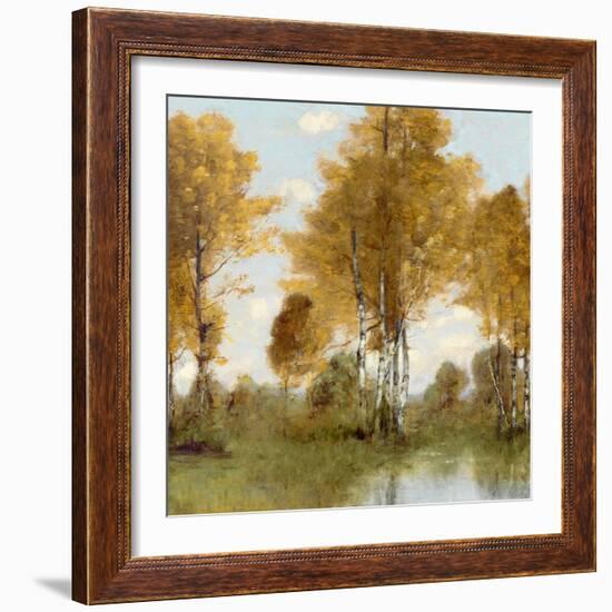 Golden Tree Pond III-Christy McKee-Framed Art Print