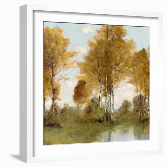 Golden Tree Pond III-Christy McKee-Framed Art Print