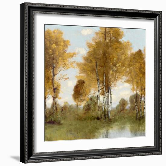 Golden Tree Pond III-Christy McKee-Framed Art Print