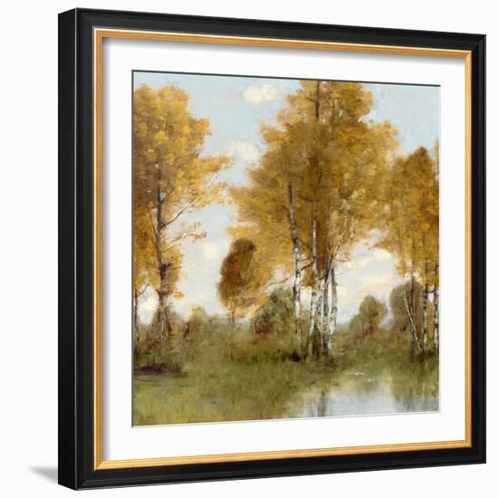 Golden Tree Pond III-Christy McKee-Framed Art Print