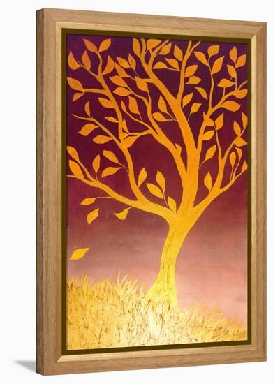 Golden Tree-Margaret Coxall-Framed Premier Image Canvas