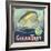 Golden Trout Orange Label - Lindsay, CA-Lantern Press-Framed Art Print