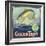 Golden Trout Orange Label - Lindsay, CA-Lantern Press-Framed Art Print