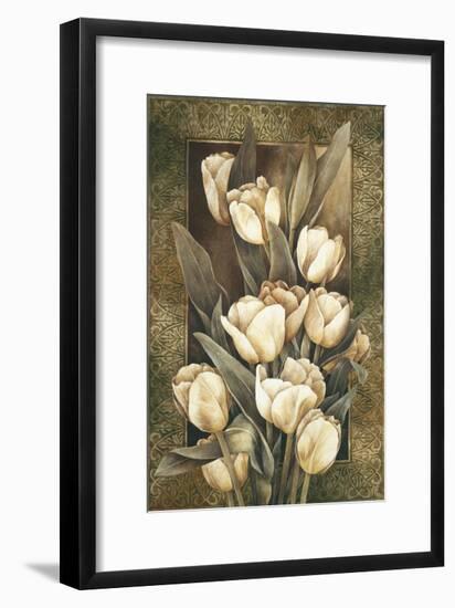 Golden Tulips-Linda Thompson-Framed Giclee Print