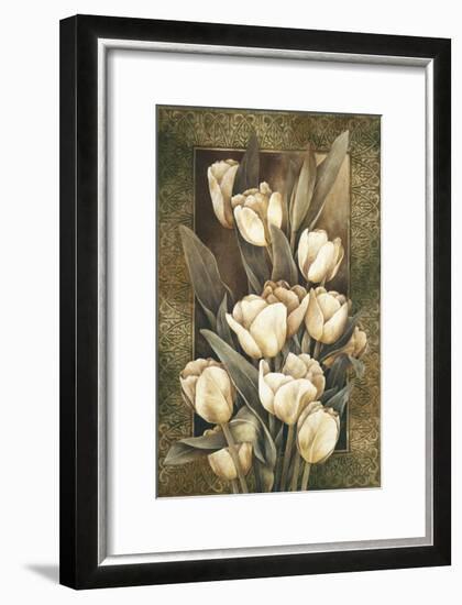 Golden Tulips-Linda Thompson-Framed Giclee Print