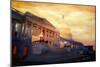 Golden United States Capitol In Washington DC-Markus Bleichner-Mounted Art Print