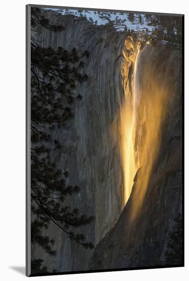 Golden Waterfall-Bjoern Alicke-Mounted Photographic Print