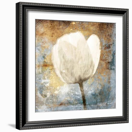 Golden White Blues Mate-Jace Grey-Framed Art Print