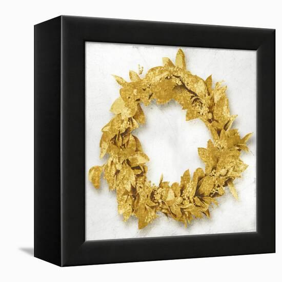 Golden Wreath I-Kate Bennett-Framed Stretched Canvas