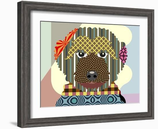 Goldendoodle-Lanre Adefioye-Framed Giclee Print