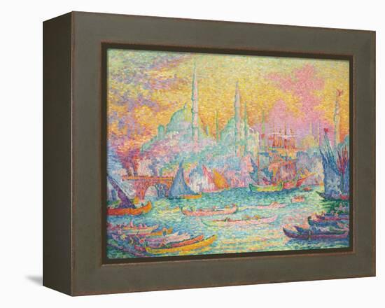 Goldenes Horn, Konstantinopel. La Corne d'Or, Constantinople. 1907-Paul Signac-Framed Premier Image Canvas